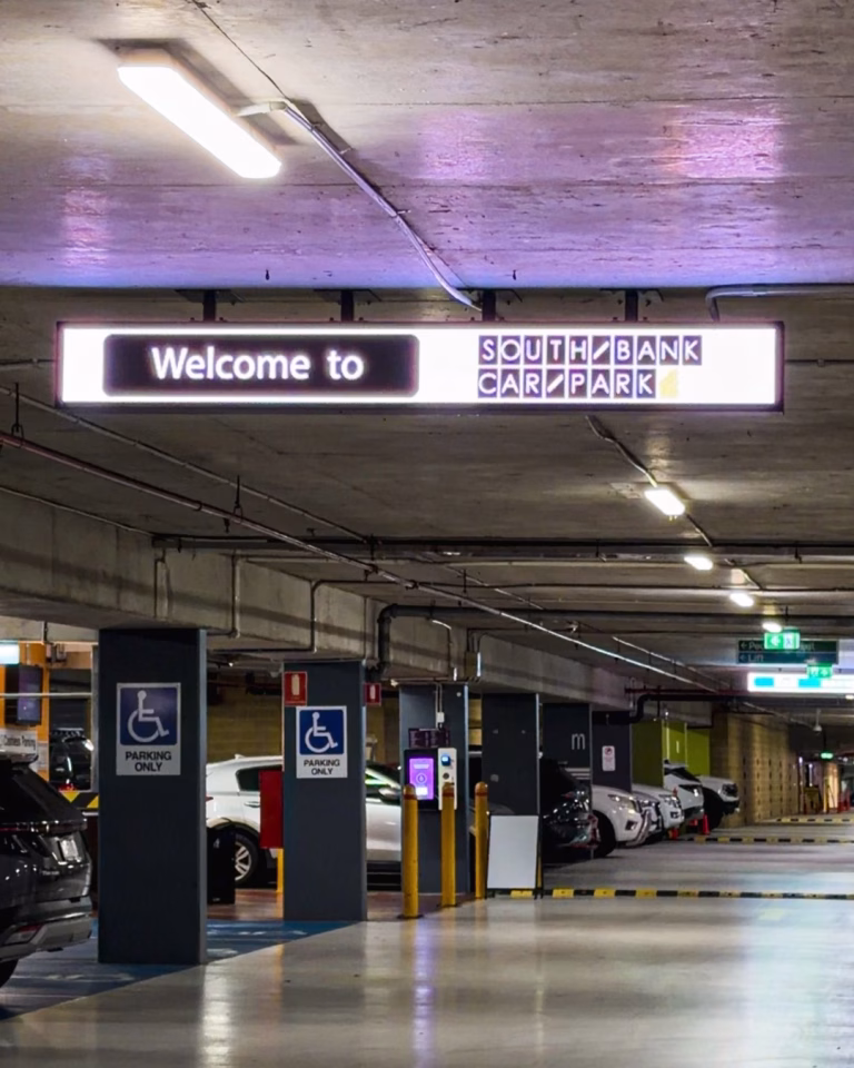 South Bank underground car park entrance on Little Stanley Street, Brisbane