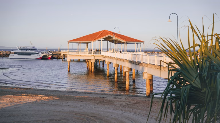The whaling boat on display near Redcliffe jetty